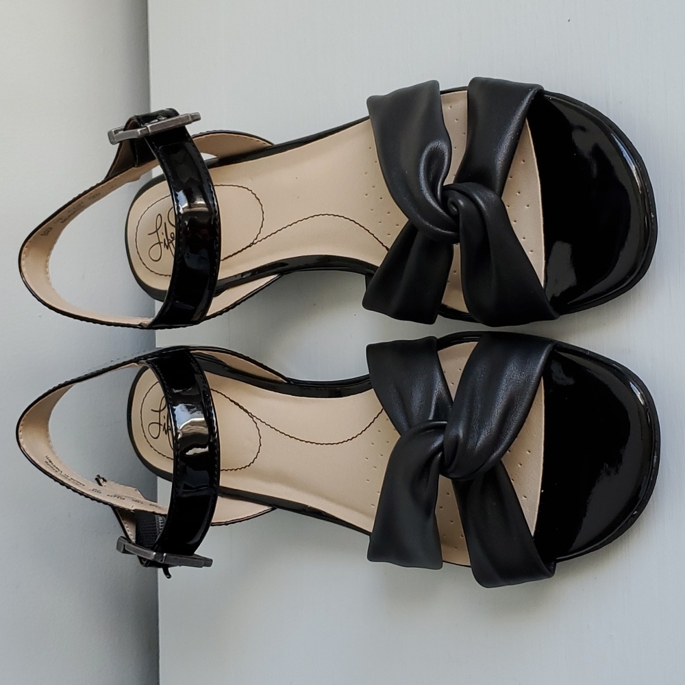 Life Stride Black Monaco Sandals, 9M
